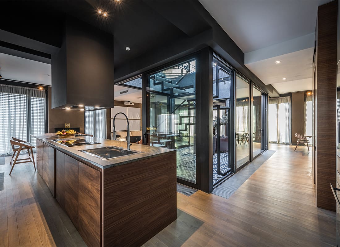 High Net Worth Insurance - Interior View of a Modern Kitchen in a Luxury Apartment